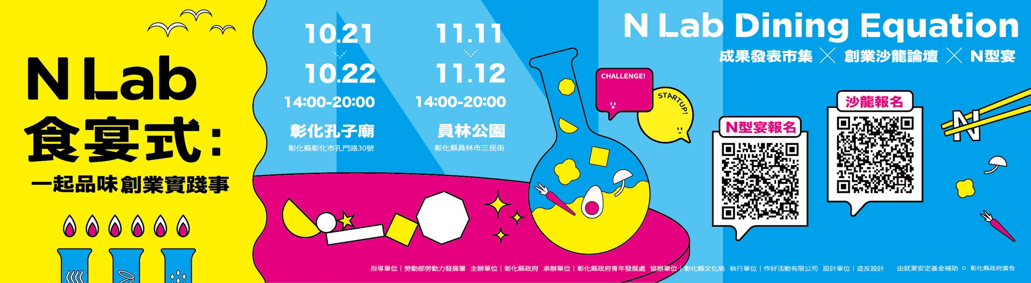 112年彰化縣青年創業成果展-「N Lab 食宴式」系列活動活力上場 - 圖(1)