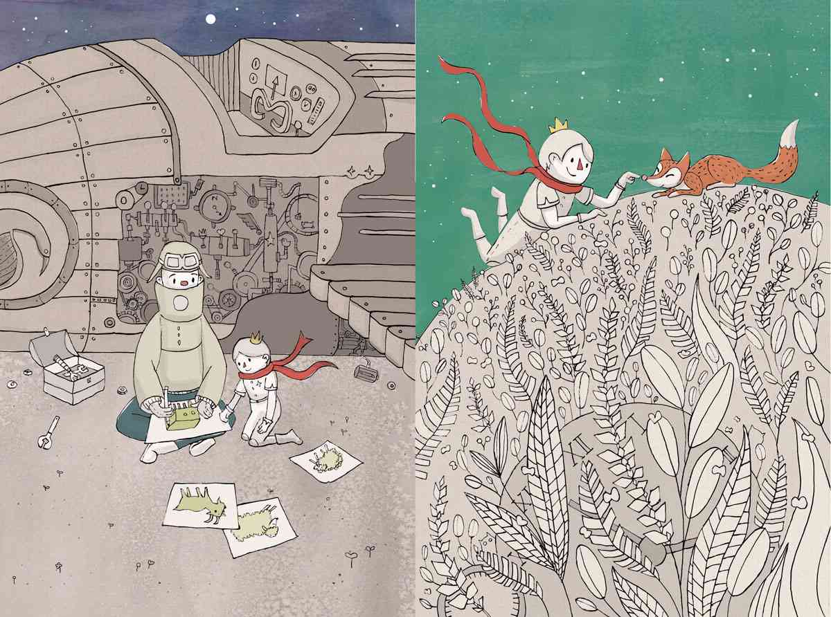 Miya的畢業製作以獨特畫風，為世界經典文學作品《小王子》繪製插畫，重新演繹了這個故事。